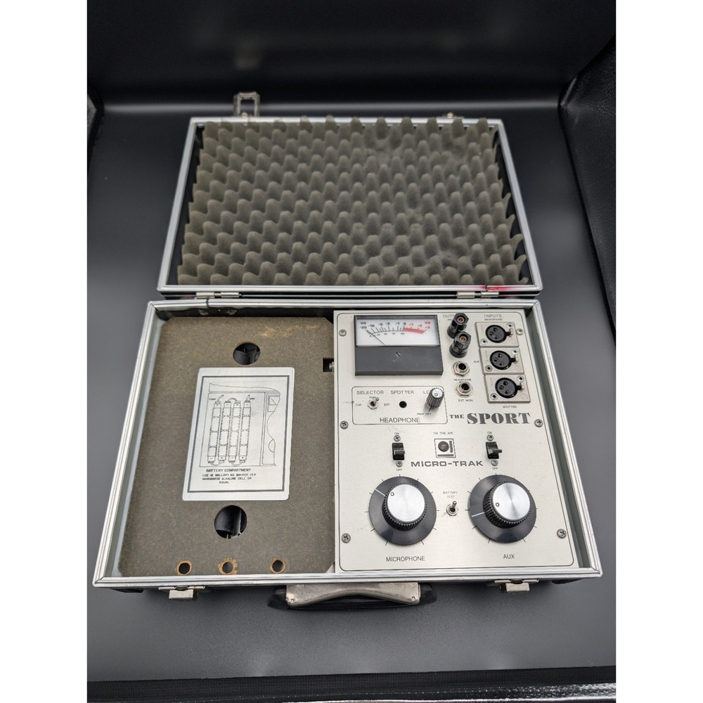 Micro-Trak The Sport Vintage Broadcast Audio Remote Mixer Untested As Is
